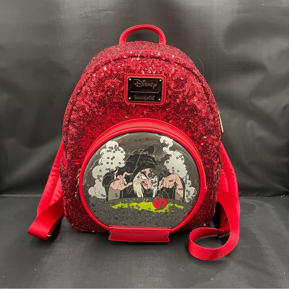 Loungefly Red Sequin Evil Queen Backpack